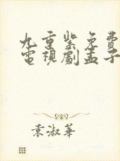 九重紫免费播出电视剧孟子义