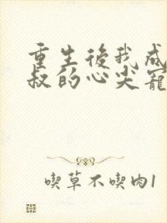 重生后我成了皇叔的心尖宠