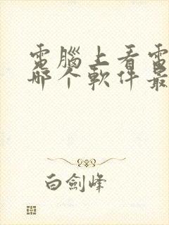 电脑上看电视剧哪个软件最好