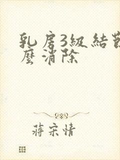 乳房3级结节怎么消除