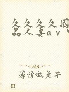 久久久久国产精品人妻aⅴ中