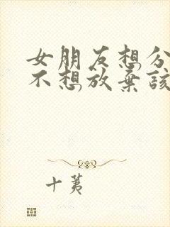 女朋友想分手我不想放弃该怎么办