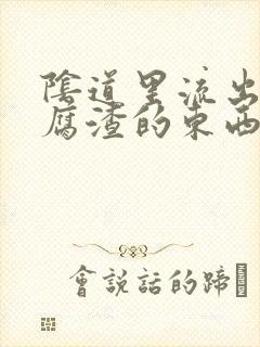 阴道里流出像豆腐渣的东西是什么原因