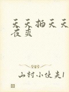 天天拍天天干夜夜爽