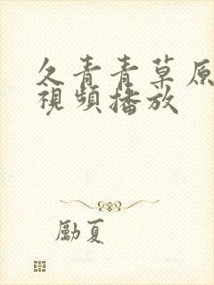 久青青草原在线视频播放封面