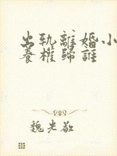 出轨离婚小孩抚养权归谁