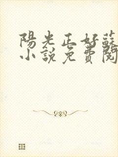 阳光正好苏玥玥小说免费阅读