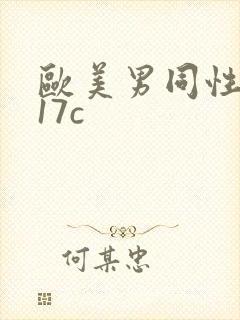 欧美男同性网站17c