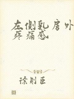 左侧乳房外侧有疼痛感