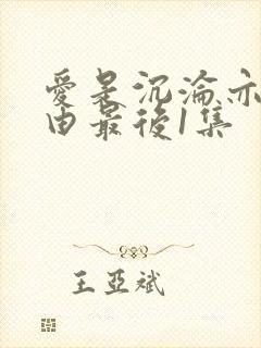 爱是沉沦亦是自由最后1集