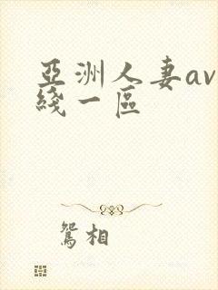 亚洲人妻av在线一区