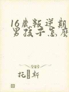 16岁叛逆期的男孩子怎么教育