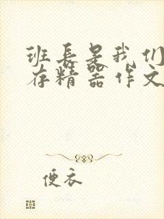 班长是我们班的存精器作文