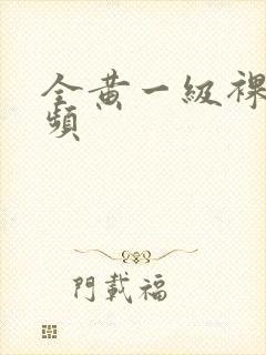 全黄一级裸体视频