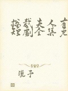 总裁夫人有点甜短剧全集免费封面