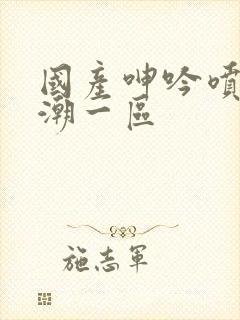 国产呻吟喷水高潮一区