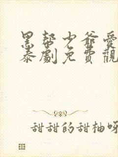 黑帮少爷爱上我泰剧免费观看