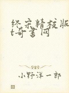 终宋精校版txt奇书网