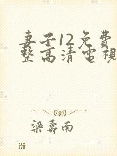 妻子12免费完整高清电视剧在线观看