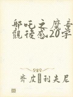 哪吒之魔童降世观后感20字