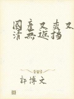 国产又爽又黄高清无遮挡