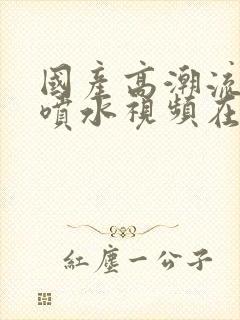 国产高潮流白浆喷水视频在线观看