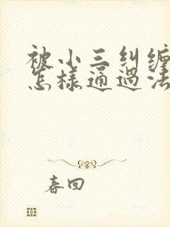 被小三纠缠家庭怎样通过法律处理