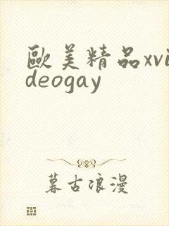 欧美精品xvideogay