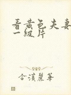 看黄色夫妻生活一级片