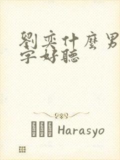 刘奕什么男孩名字好听