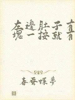 左边肚子有个硬块一按就有痛感