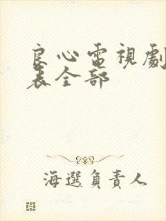 良心电视剧演员表全部