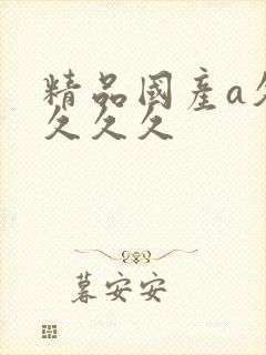 精品国产a久久久久久