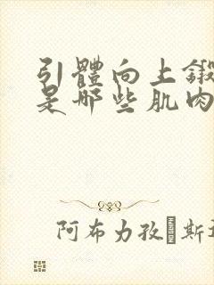 引体向上锻炼的是哪些肌肉封面