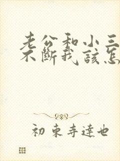 老公和小三一直不断我该怎么办