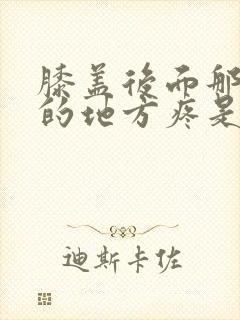 膝盖后面那个弯的地方疼是怎么回事