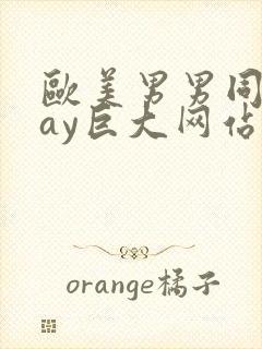 欧美男男同志gay巨大网站