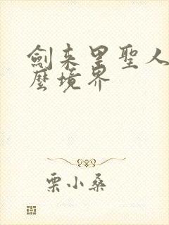 剑来里圣人是什么境界