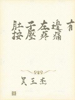 肚子左边有硬块按压疼痛