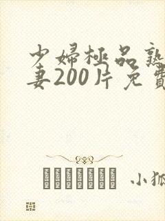 少妇极品熟妇人妻200片免费封面