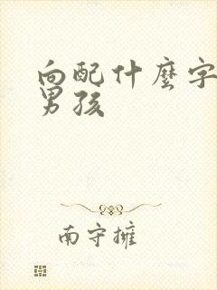 向配什么字好听男孩