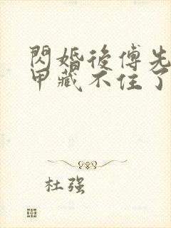 闪婚后傅先生马甲藏不住了 网剧封面