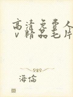 高清免费人妻aⅴ精品毛片