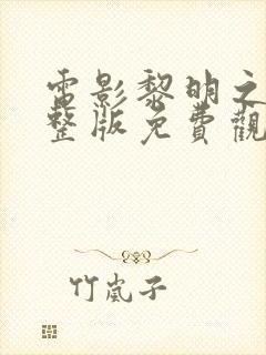 电影黎明之恋完整版免费观看