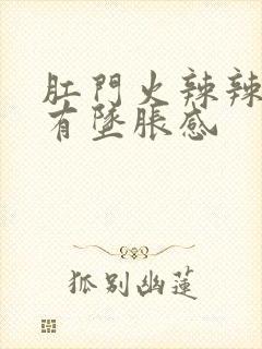 肛门火辣辣的疼有坠胀感