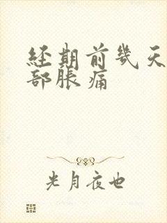 经期前几天会胸部胀痛