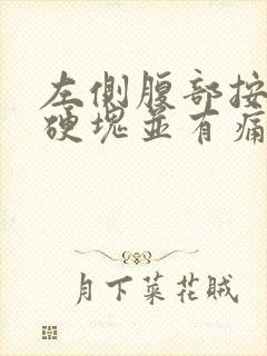 左侧腹部按压有硬块并有痛感