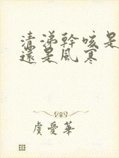 清涕干咳是风热还是风寒