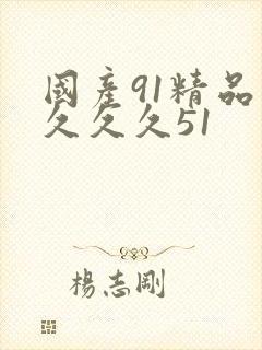 国产91精品久久久久51封面