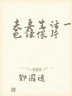 夫妻生活一级黄色录像片